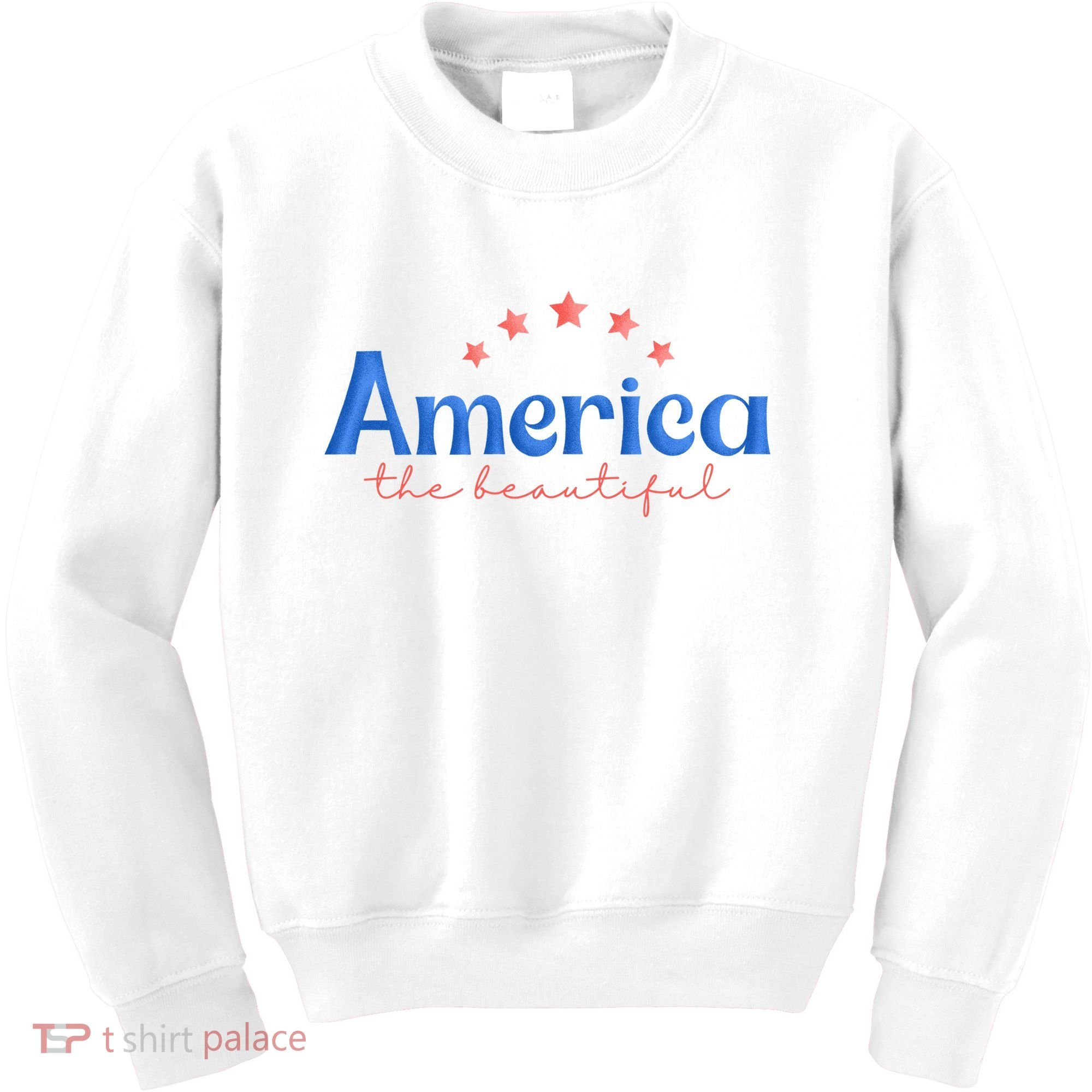 America The Beautiful 4th Of July Star Kids Sweatshirt