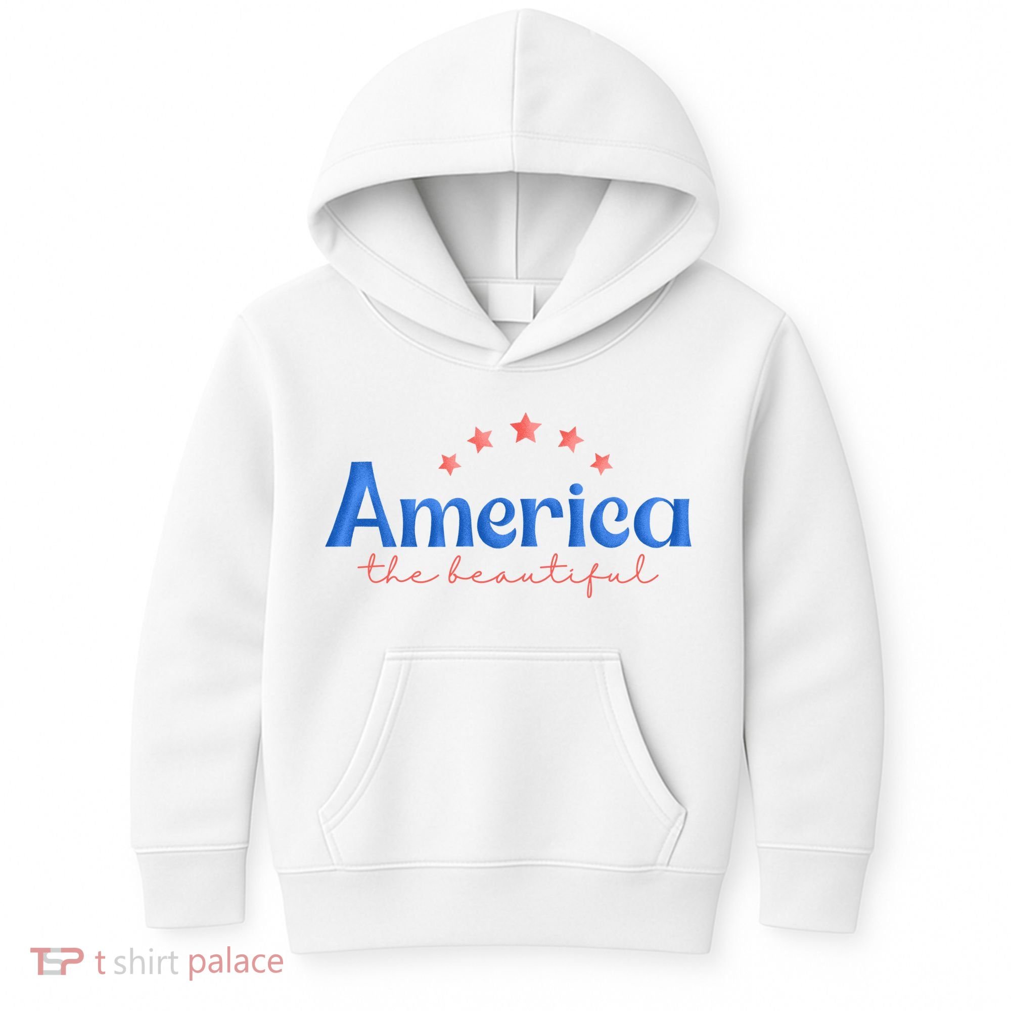 America The Beautiful 4th Of July Star Kids Hoodie