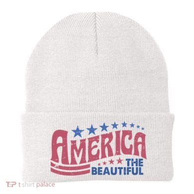 America The Beautiful Vintage Beanie