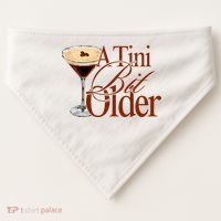 A Tini Bit Older Espresso Martini Birthday A Tiny Bit Older USA-Made Doggie Bandana thumb 0