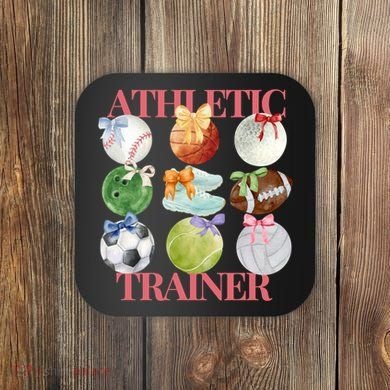 Athletic Trainer Bow Sports Coaster