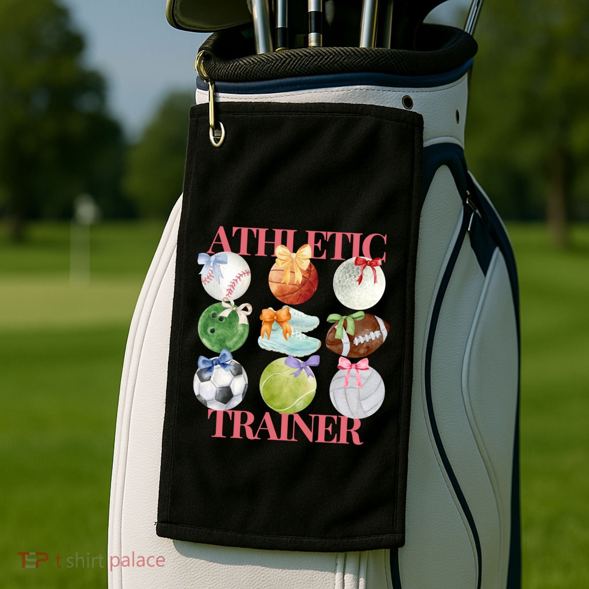 Athletic Trainer Bow Sports Golf Towel