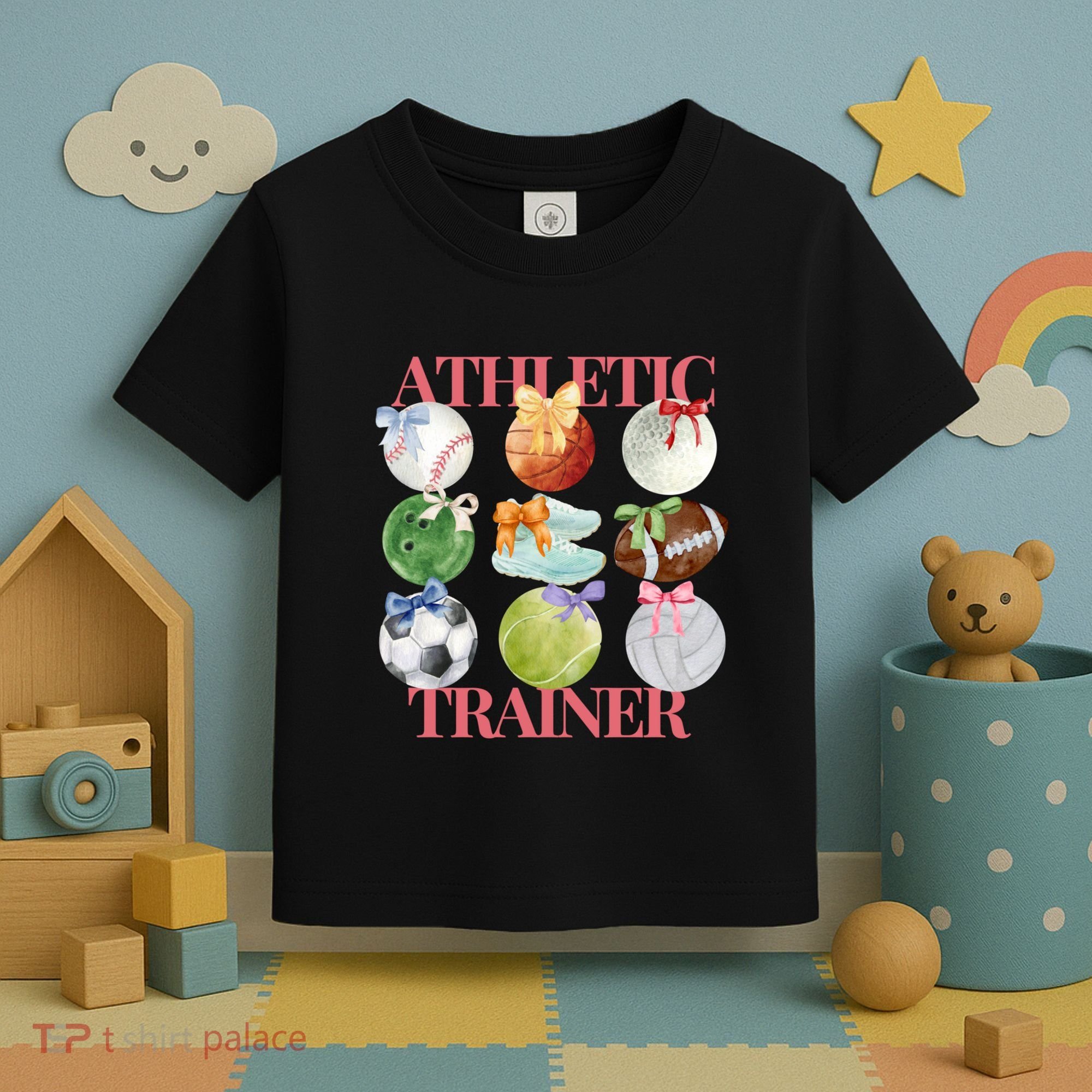 Athletic Trainer Bow Sports Toddler T-Shirt