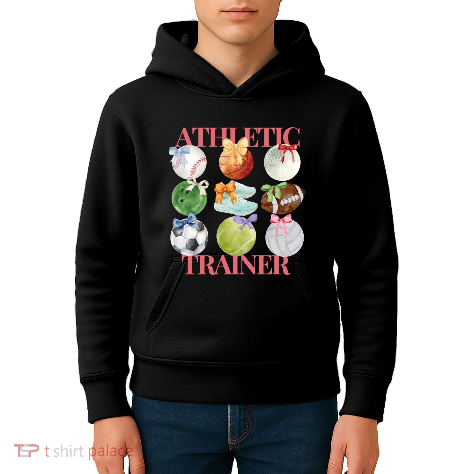 Athletic Trainer Bow Sports Kids Hoodie