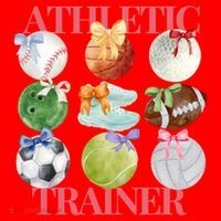 Athletic Trainer Bow Sports Santa Hat thumb 1