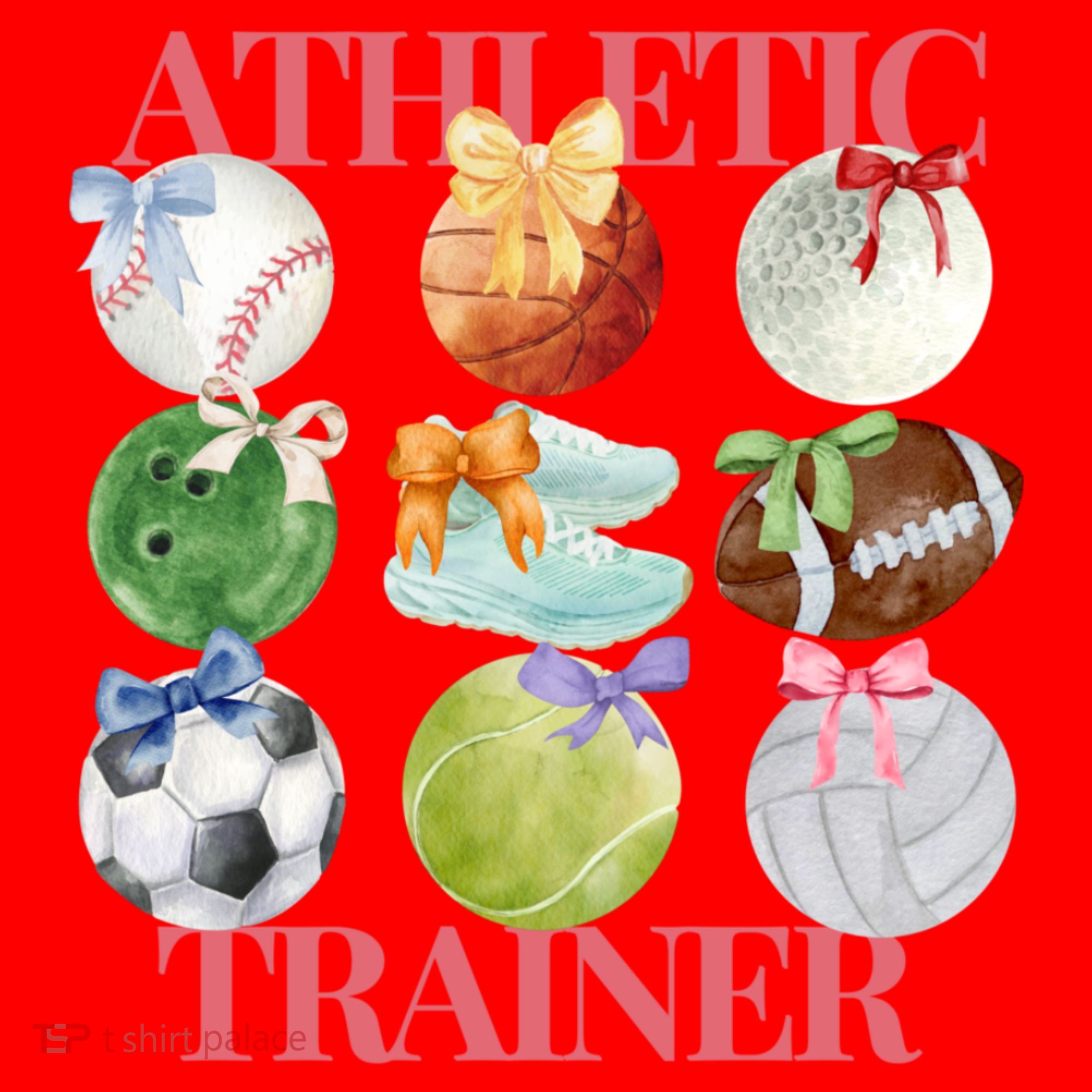 Athletic Trainer Bow Sports Santa Hat