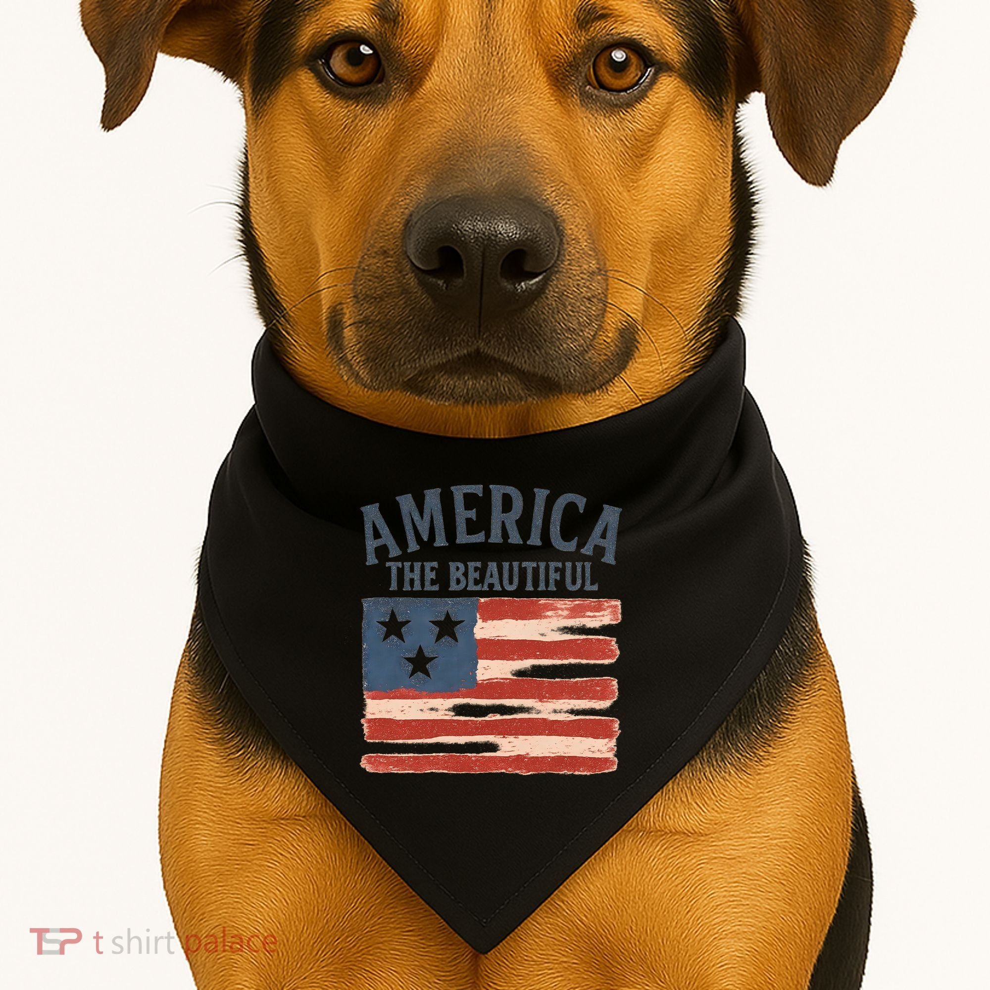 America The Beautiful USA-Made Doggie Bandana