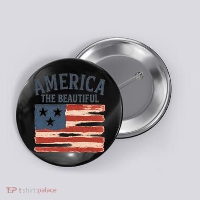 America The Beautiful Button
