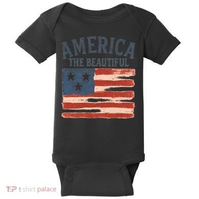 America The Beautiful Baby Bodysuit