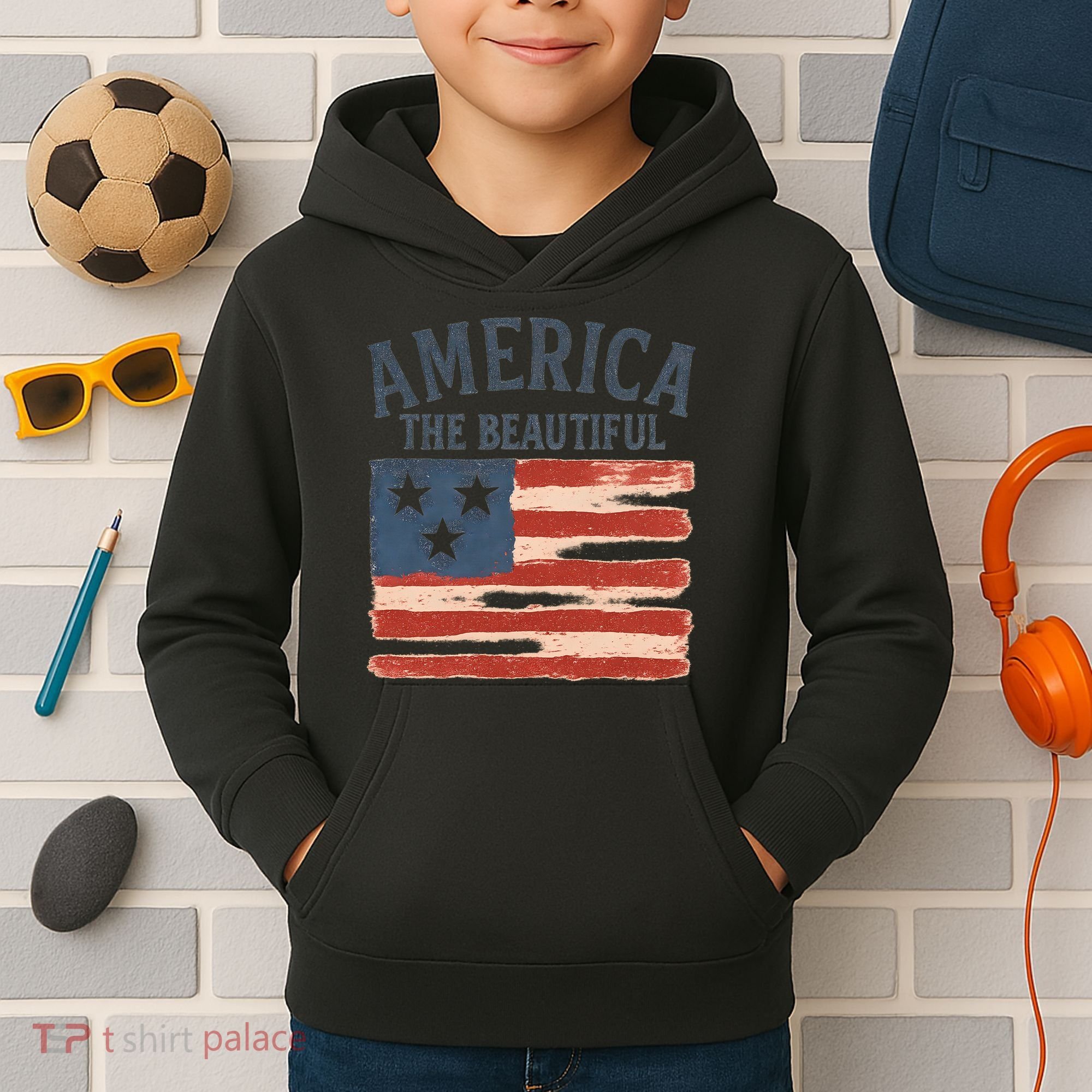 America The Beautiful Kids Hoodie