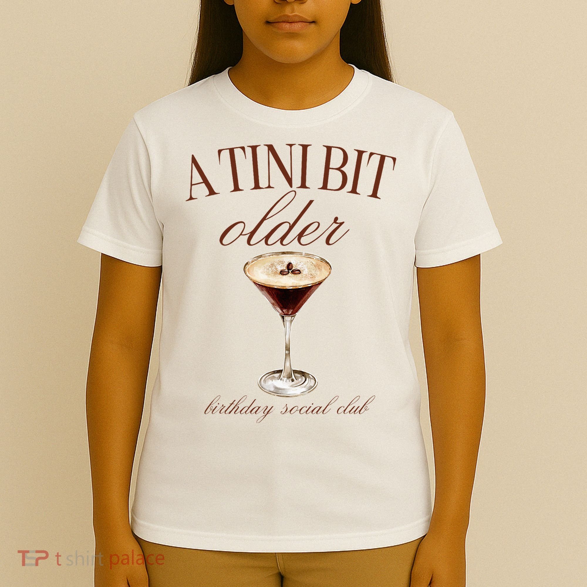 A Tini Bit Older Espresso Martini Birthday Matching T-Shirt