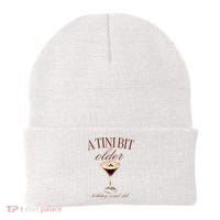 A Tini Bit Older Espresso Martini Birthday Matching Beanie thumb 0