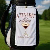 A Tini Bit Older Espresso Martini Birthday Matching Golf Towel thumb 2