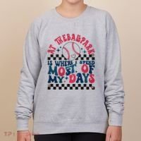 At The Ballpark Is Where I Spend Most Of My Days Women's Sweatshirt thumb 0