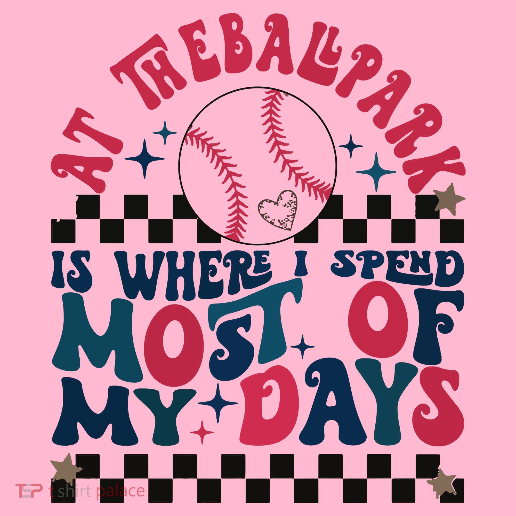 At The Ballpark Is Where I Spend Most Of My Days Coaster