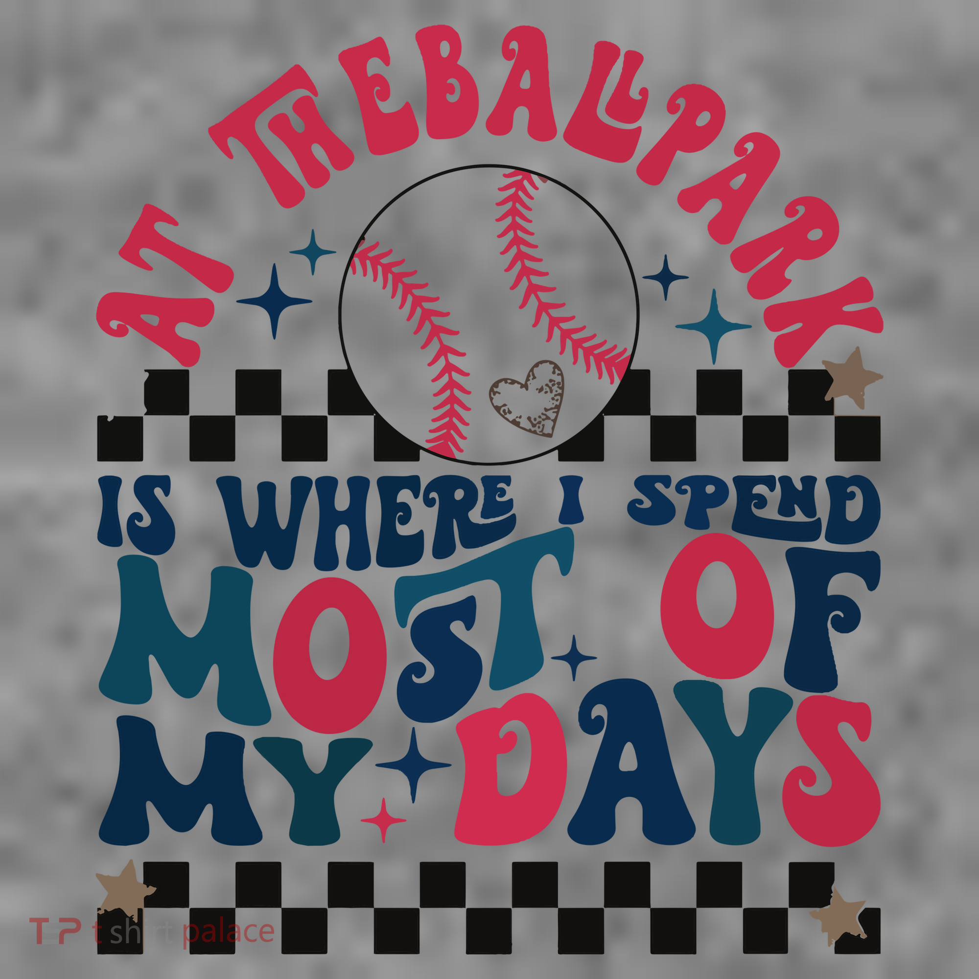 At The Ballpark Is Where I Spend Most Of My Days Toddler Hoodie