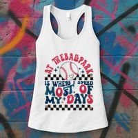 At The Ballpark Is Where I Spend Most Of My Days Women's Tank Top thumb 3