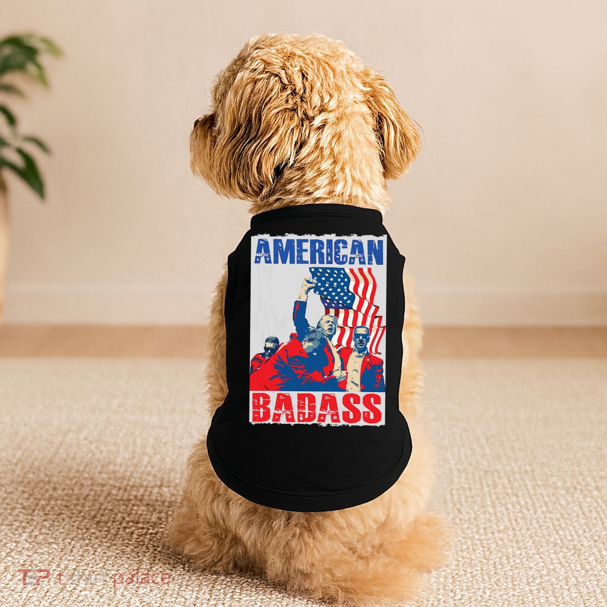 American Trump Badass Doggie Tank
