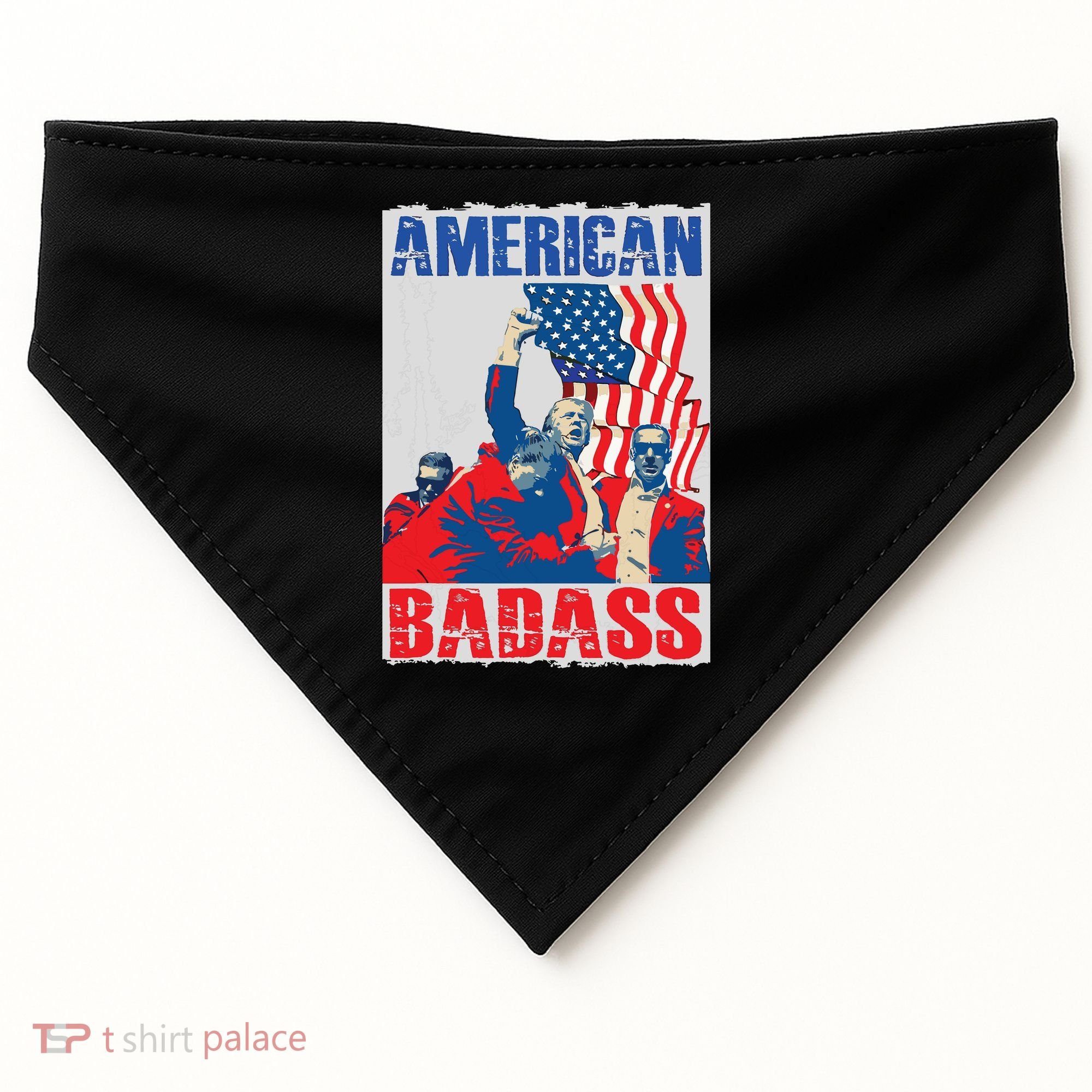 American Trump Badass USA-Made Doggie Bandana