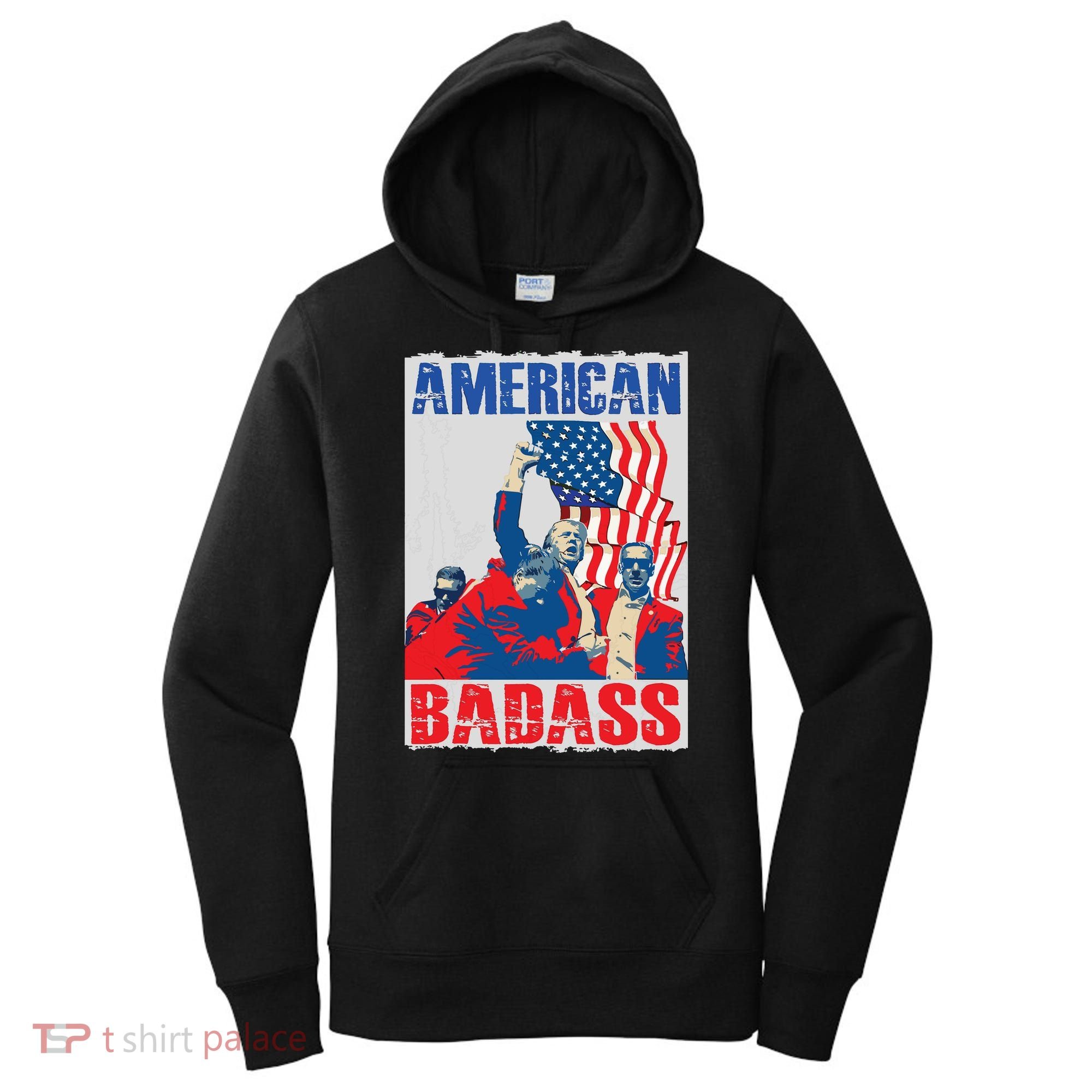 American Trump Badass Women's Hoodie