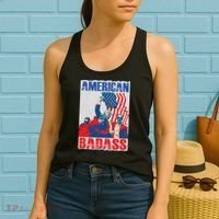 American Trump Badass Women's Tank Top thumb 2