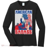 American Trump Badass Women's Long Sleeve Shirt thumb 0
