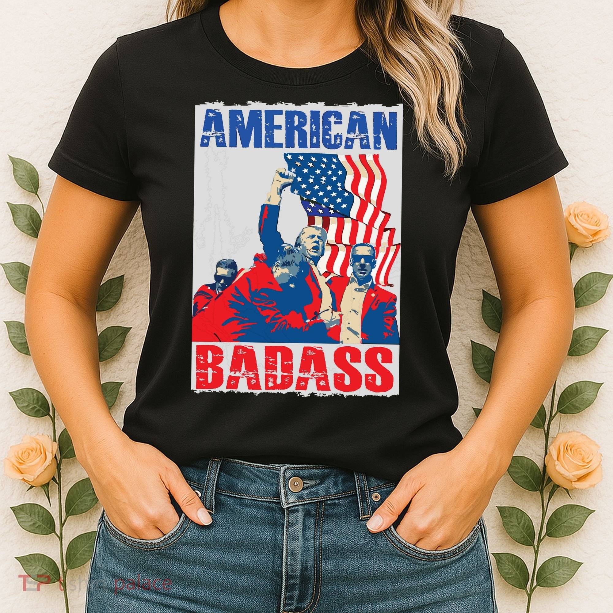 American Trump Badass Women's T-Shirt