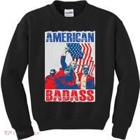 American Trump Badass Kids Sweatshirt thumb 0
