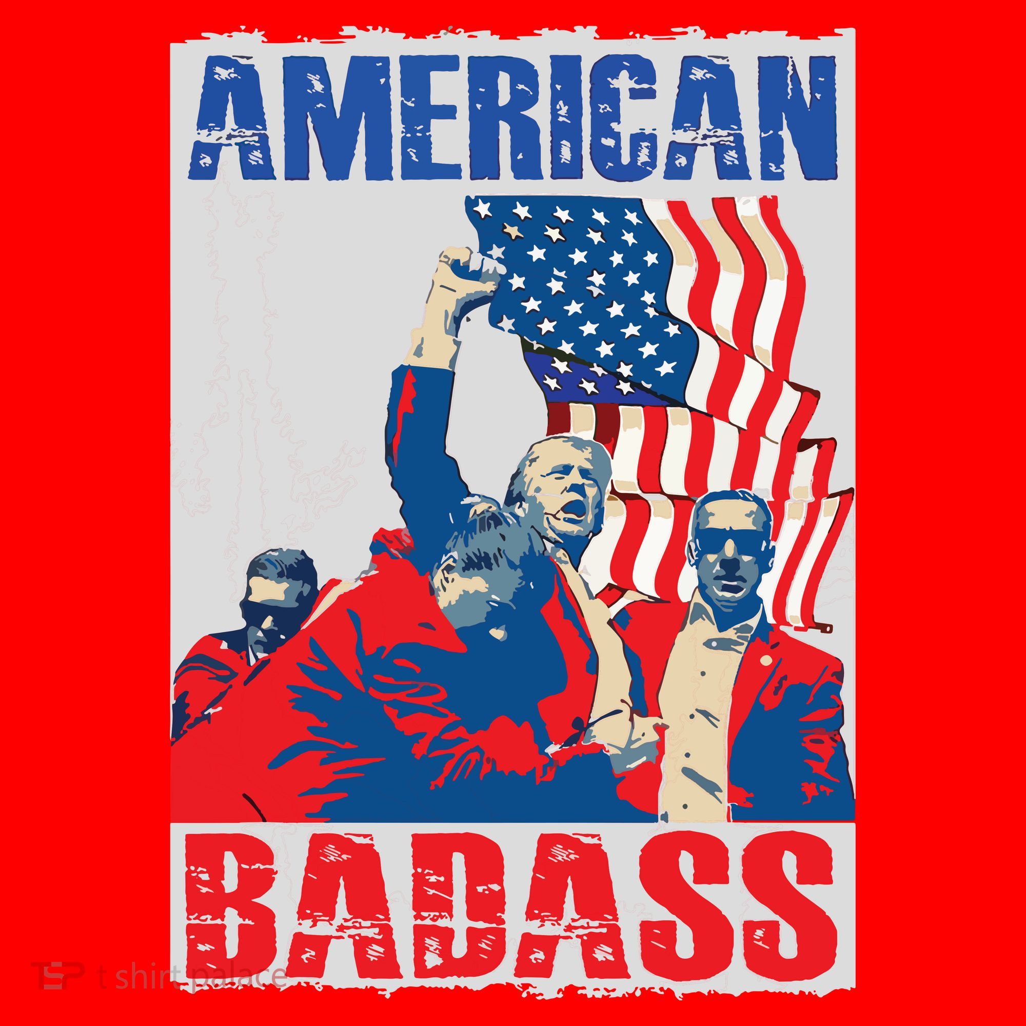 American Trump Badass Santa Hat