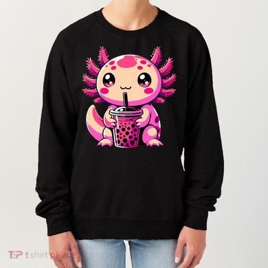 Axolotl Tea Bubble Tea Anime Kawaii Axolotl Women's Sweatshirt