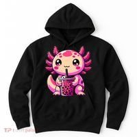 Axolotl Tea Bubble Tea Anime Kawaii Axolotl Hoodie thumb 0