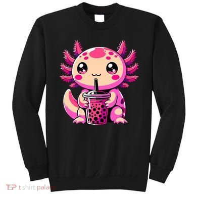 Axolotl Tea Bubble Tea Anime Kawaii Axolotl Sweatshirt
