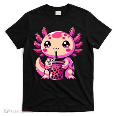Axolotl Tea Bubble Tea Anime Kawaii Axolotl T-Shirt