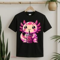 Axolotl Tea Bubble Tea Anime Kawaii Axolotl T-Shirt thumb 2