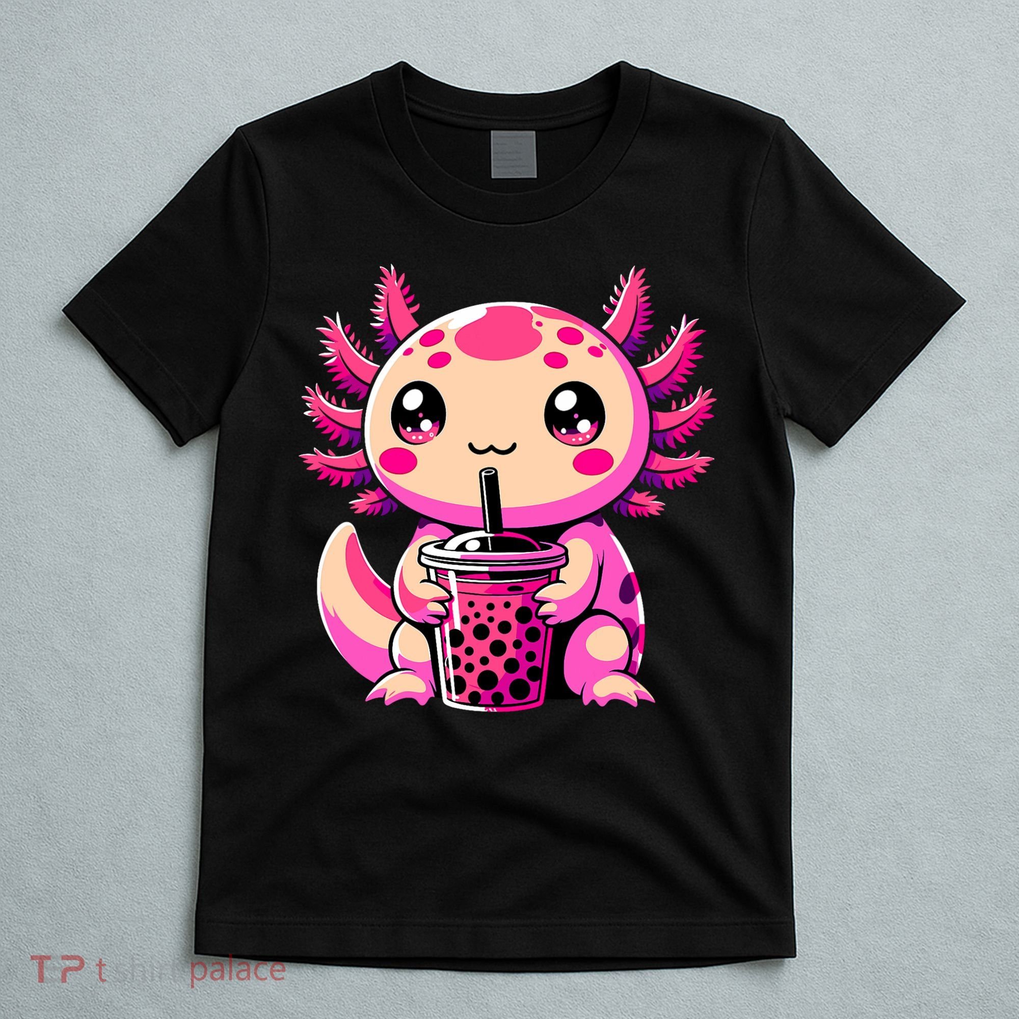 Axolotl Tea Bubble Tea Anime Kawaii Axolotl T-Shirt