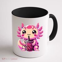 Axolotl Tea Bubble Tea Anime Kawaii Axolotl Coffee Mug thumb 1