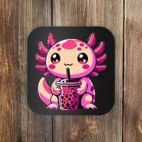 Axolotl Tea Bubble Tea Anime Kawaii Axolotl Coaster thumb 0