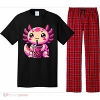 Axolotl Tea Bubble Tea Anime Kawaii Axolotl Pajama Set thumb 0