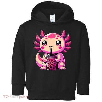 Axolotl Tea Bubble Tea Anime Kawaii Axolotl Toddler Hoodie