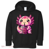 Axolotl Tea Bubble Tea Anime Kawaii Axolotl Toddler Hoodie thumb 0