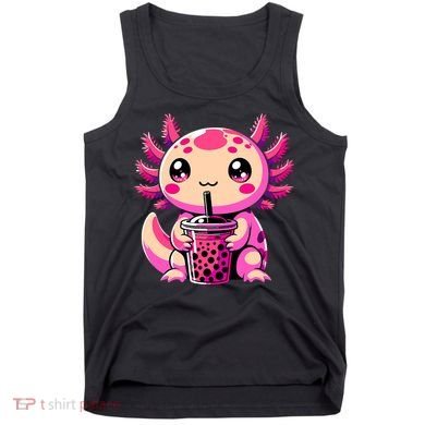 Axolotl Tea Bubble Tea Anime Kawaii Axolotl Tank Top