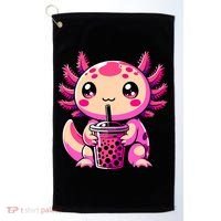 Axolotl Tea Bubble Tea Anime Kawaii Axolotl Golf Towel thumb 0
