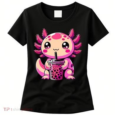 Axolotl Tea Bubble Tea Anime Kawaii Axolotl Women's T-Shirt