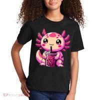 Axolotl Tea Bubble Tea Anime Kawaii Axolotl Kids T-Shirt thumb 2
