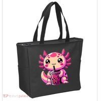Axolotl Tea Bubble Tea Anime Kawaii Axolotl Tote Bag thumb 2