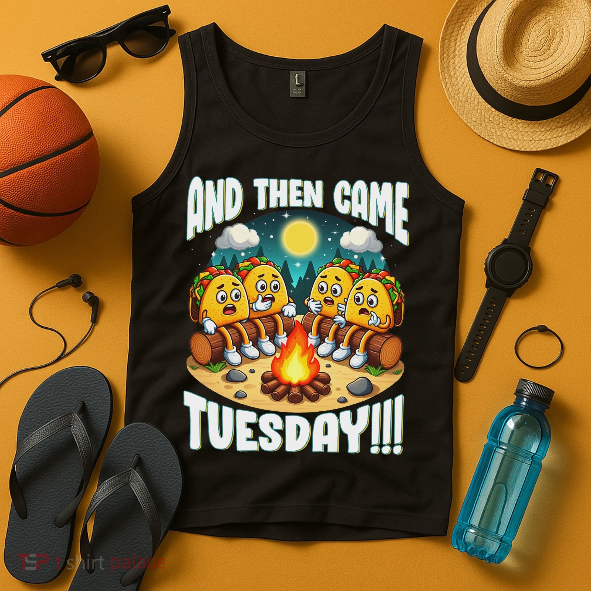 And Then Came Tuesday Scary Campfire Story Taco Tuesday Tank Top