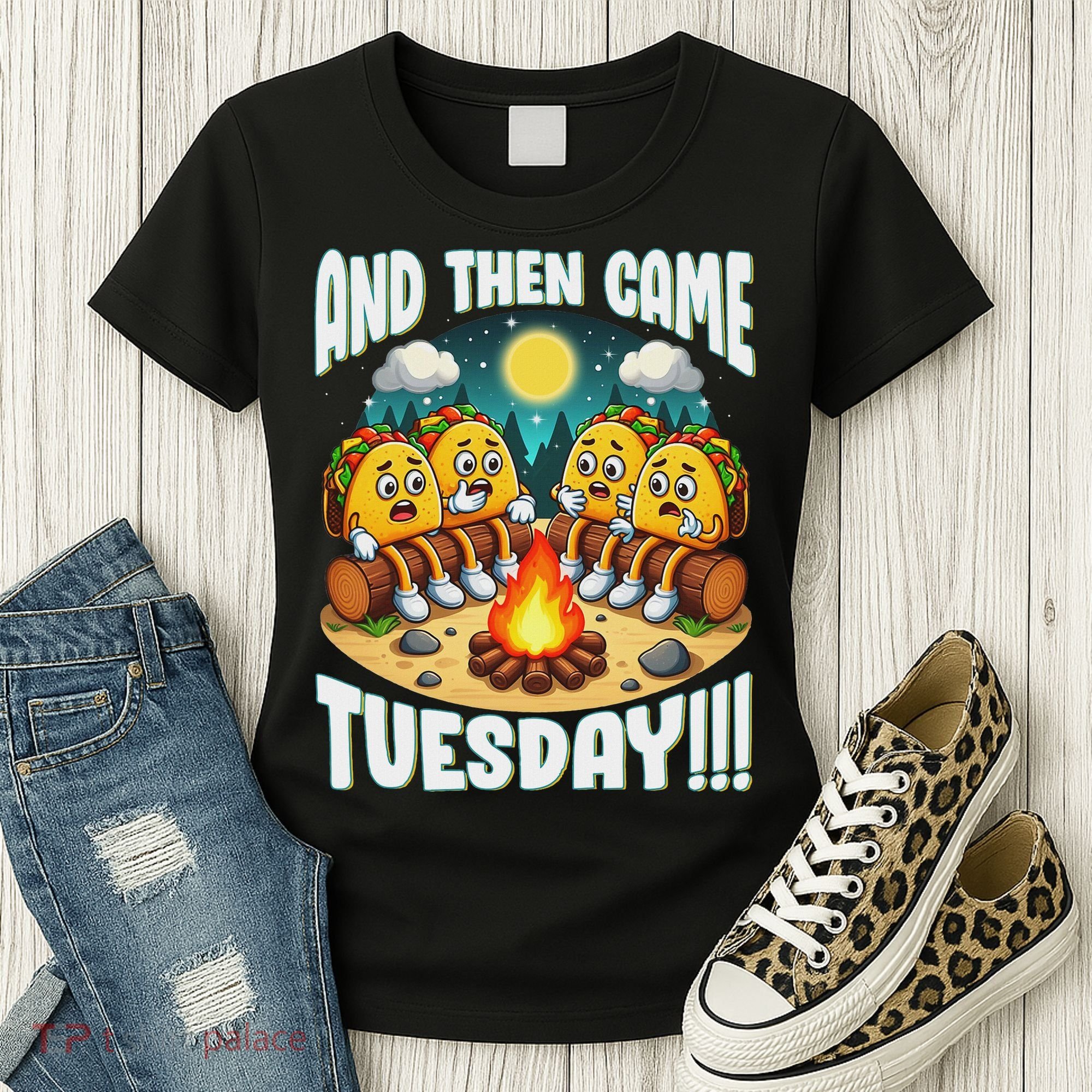 And Then Came Tuesday Scary Campfire Story Taco Tuesday Women's T-Shirt