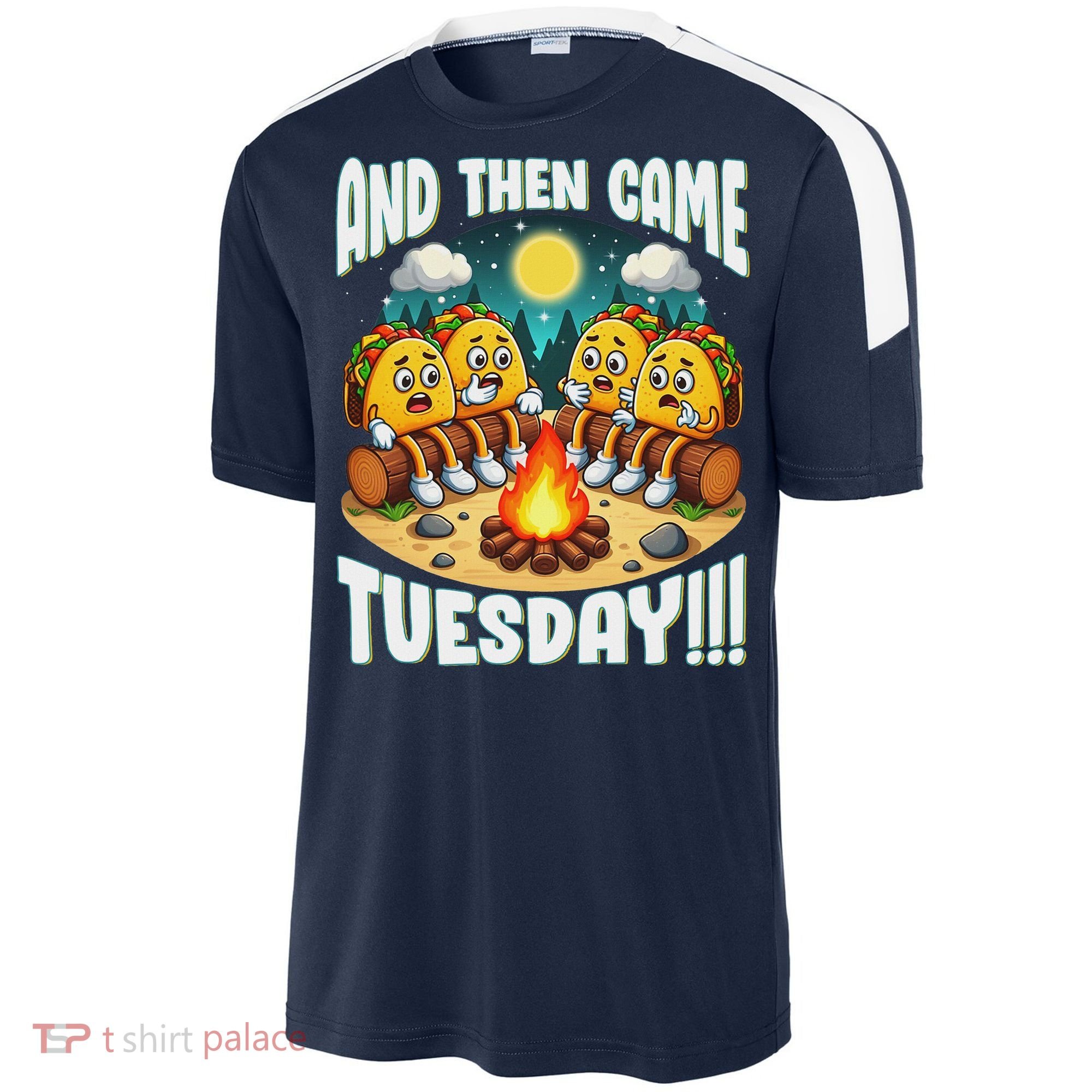 And Then Came Tuesday Scary Campfire Story Taco Tuesday Sport-Tek Competitor United Soccer Jersey