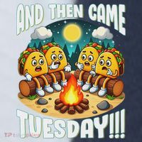 And Then Came Tuesday Scary Campfire Story Taco Tuesday Sport-Tek Competitor United Soccer Jersey thumb 4