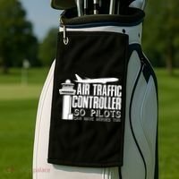 Air Traffic Controller Joke Pilot Saying Flight Control Golf Towel thumb 2